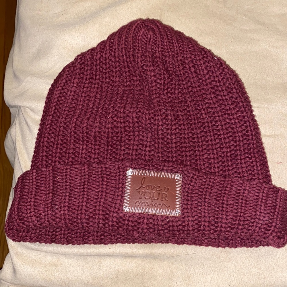 Love your melon knit hat
